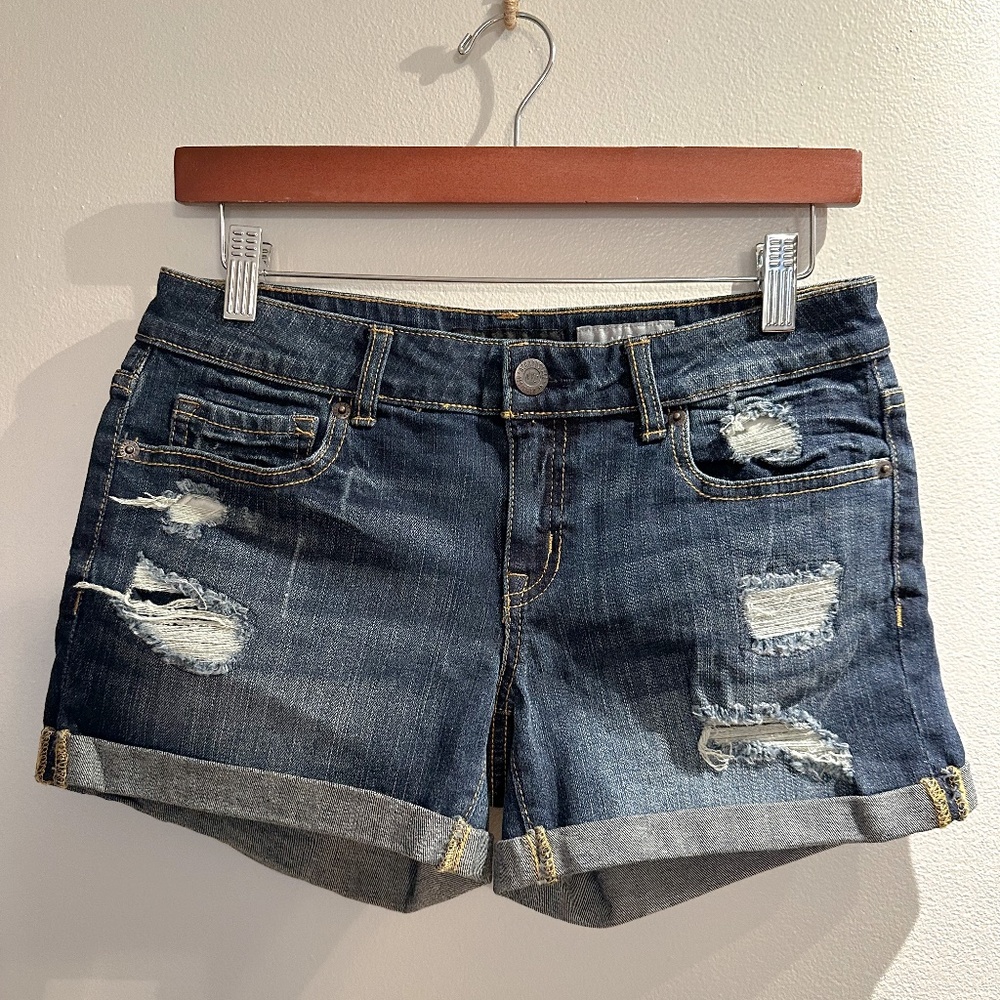 Aeropostale Midi Denim Shorts